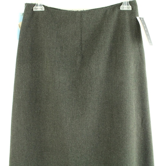 Theory Chrissy Felt Fatigue Deep Green A-Line Maxi Skirt 2 NEW - Picture 2 of 4